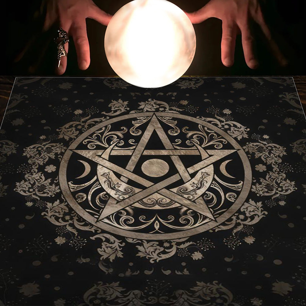 Pentagram Moon Tablecloth