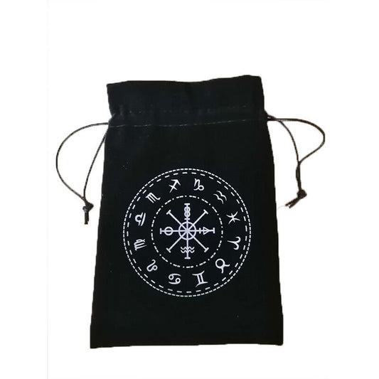 Tarot Card Zodiac Compass Storage Pouch